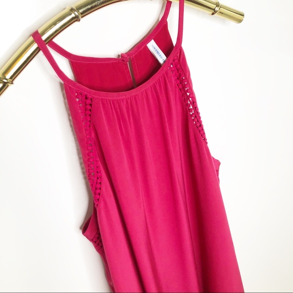 Southern Tide Christine Cranberry Silk swing dress - Picture 4 of 8